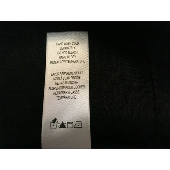 NWT Linen Blend Ricki's Women Skirt Black Pleats Back Zipper Above Knee Size 2 - Picture 7 of 8